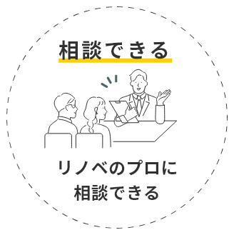 相談できる リノベのプロに相談できる